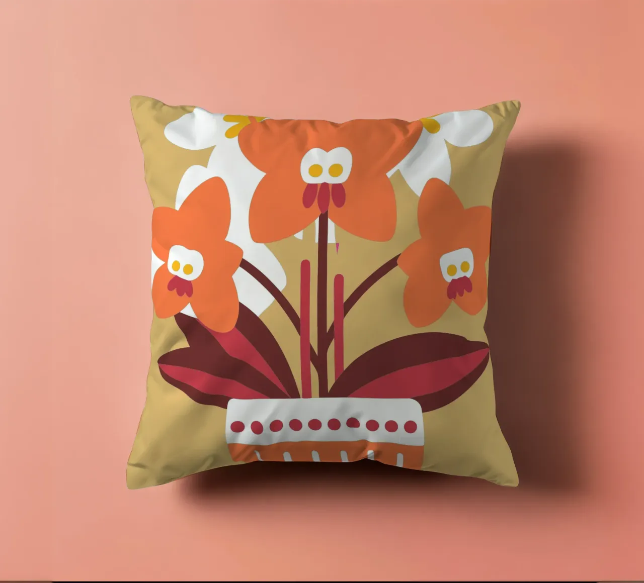 Orchidea in vaso cuscino da FLOWER PLACE SHOP