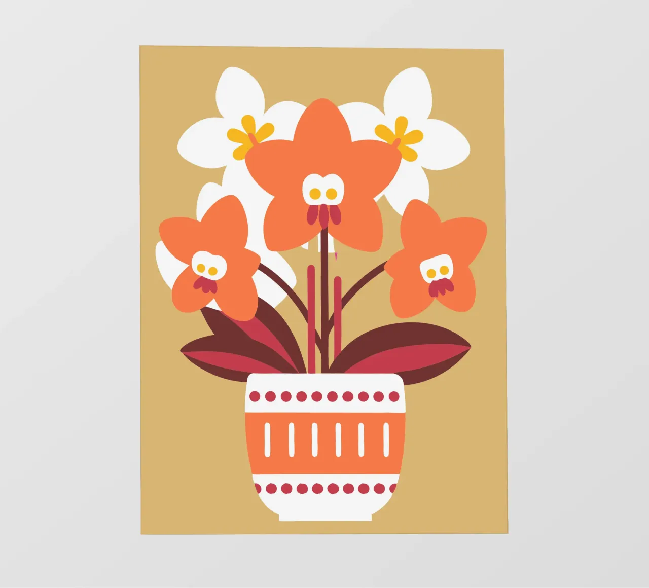 Orchidea in vaso telo in pvc da FLOWER PLACE SHOP