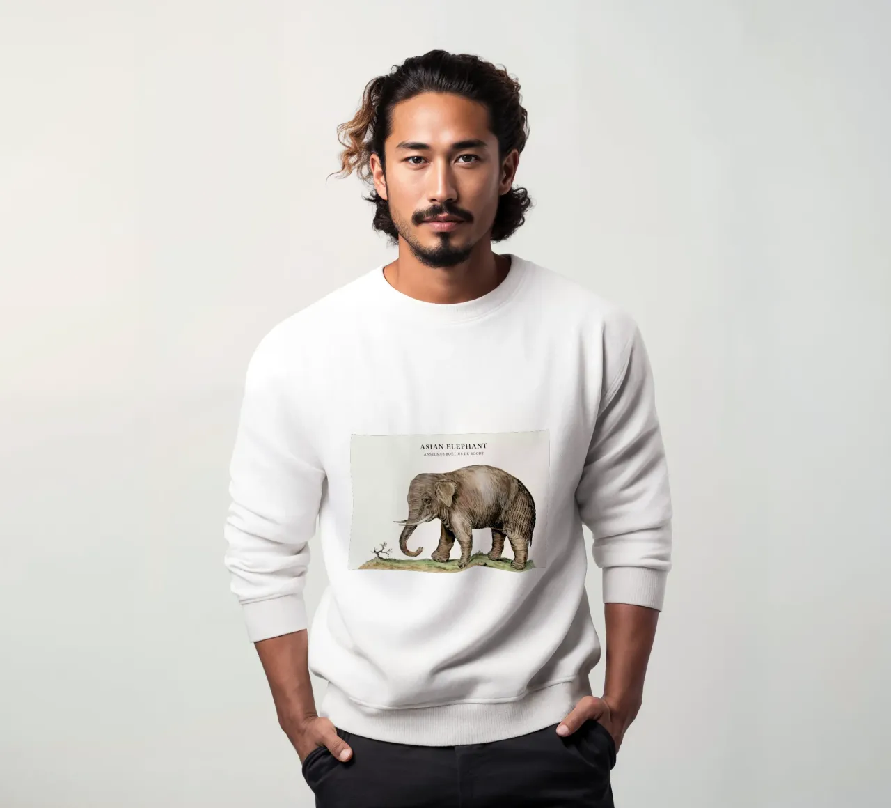 Anselmus Boëtius de Boodt - Asian Elephant felpa da Vintage by JUNIQE