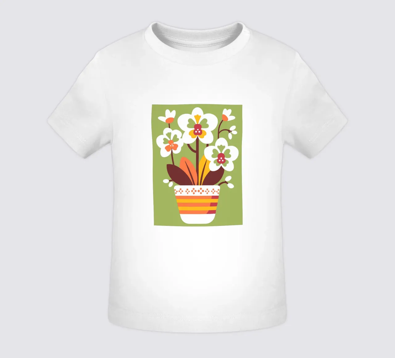 Orchidea in vaso maglietta neonato da FLOWER PLACE SHOP