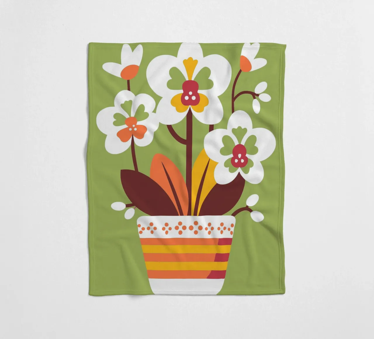 Orchidea in vaso coperta in pile da FLOWER PLACE SHOP