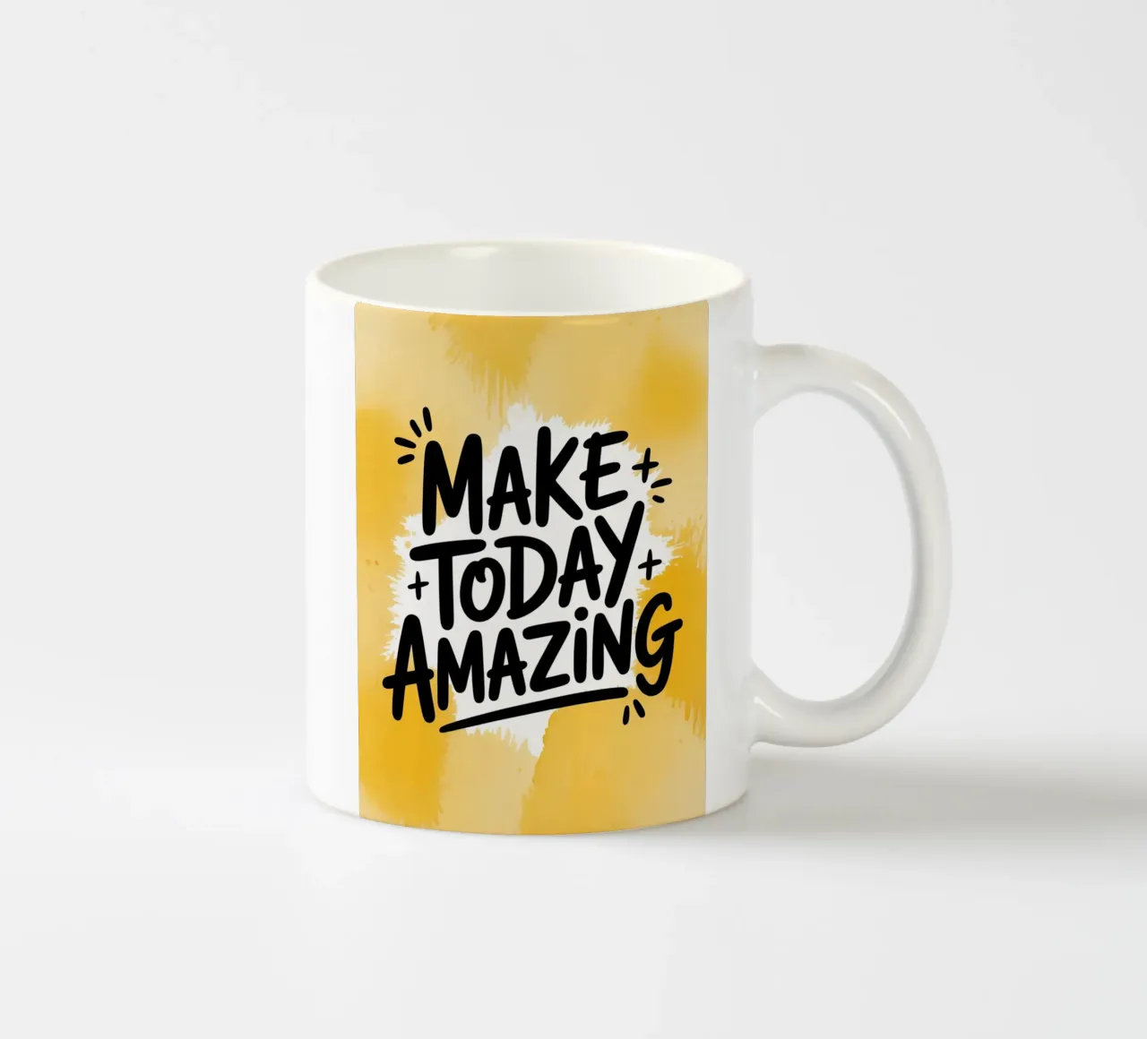 Make Today Amazing – Bright and Positive Quote Poster ceramic mug by logic