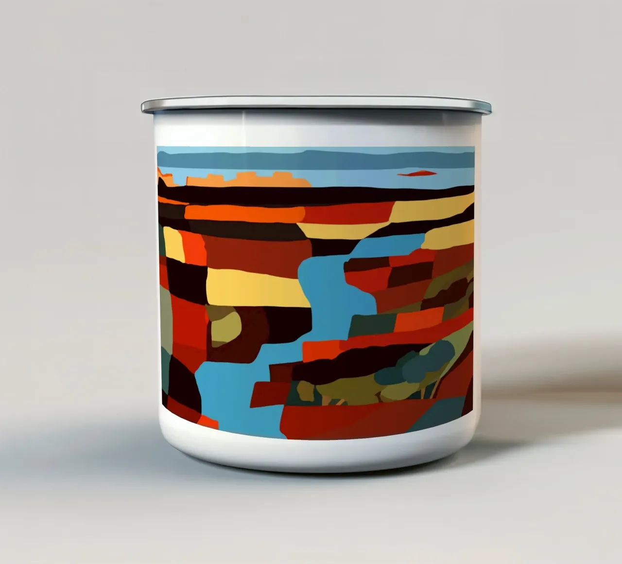 Plein di molti colori tazza in smalto da Little Dean