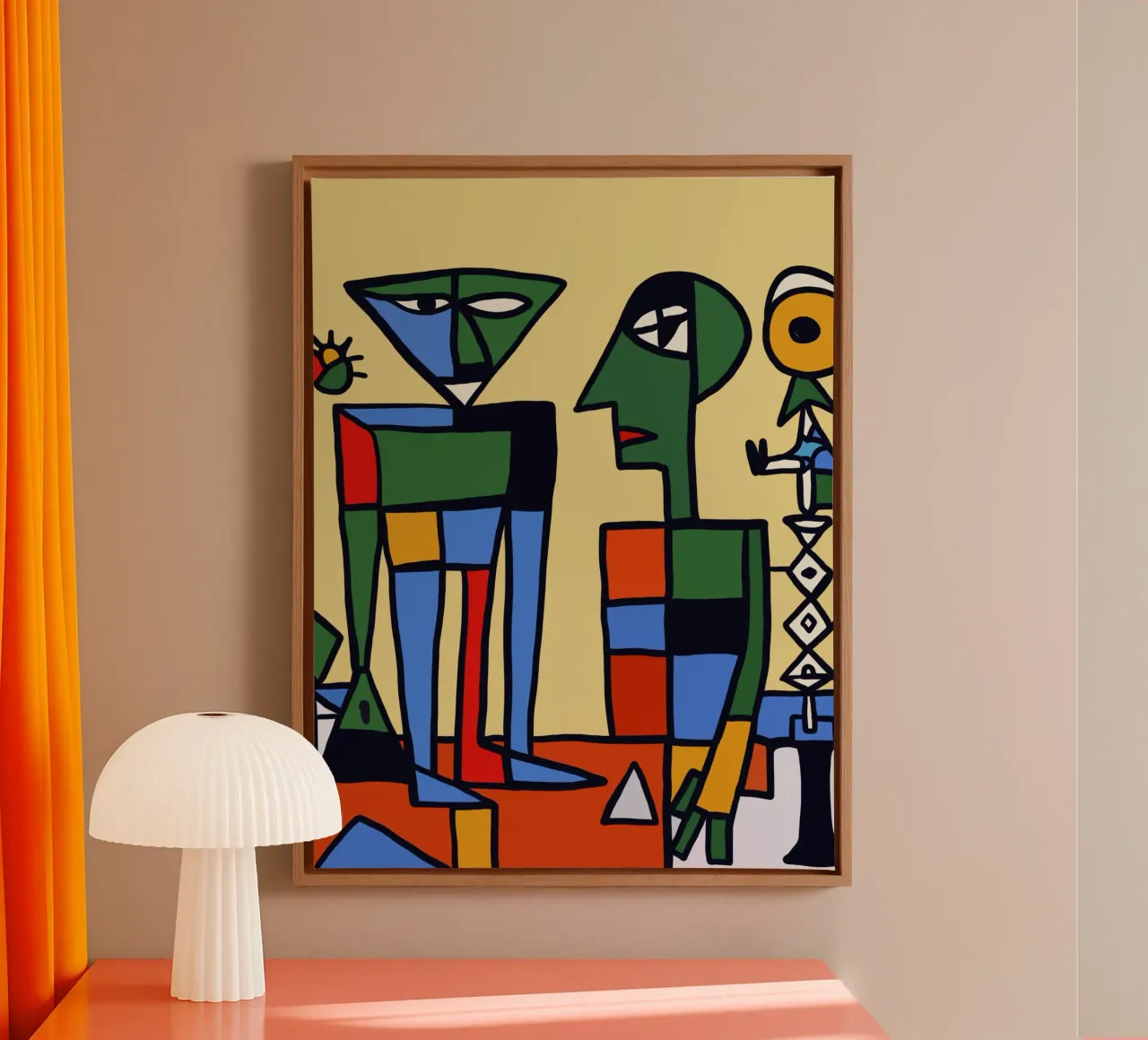 Engineer and machine canvas by Little Dean