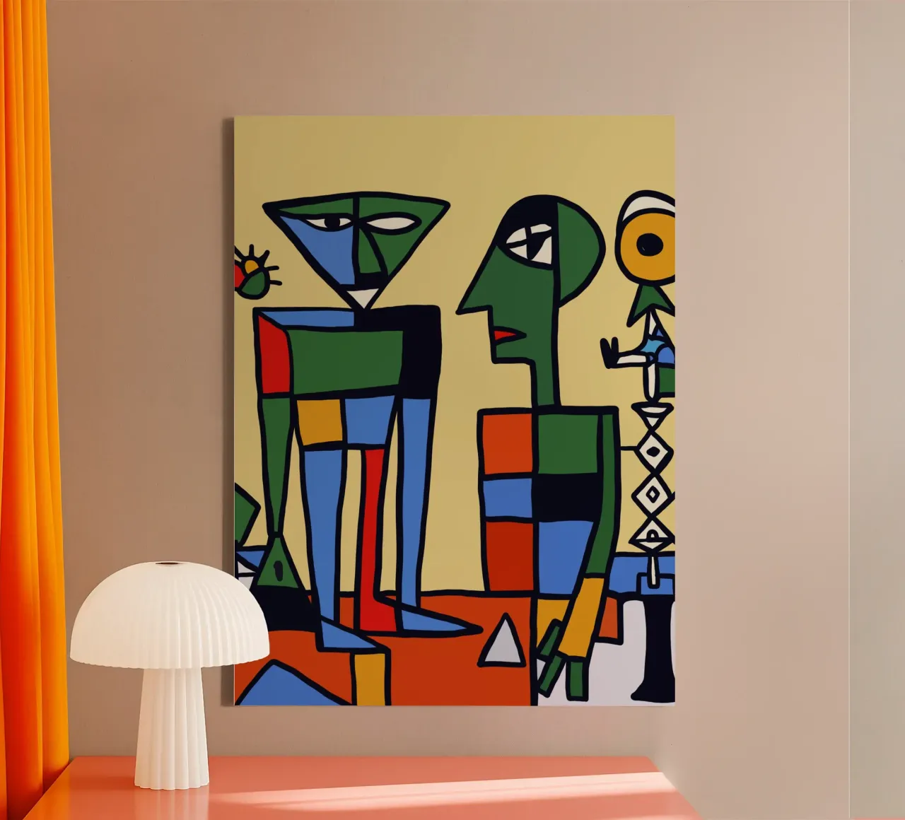 Engineer and machine canvas by Little Dean