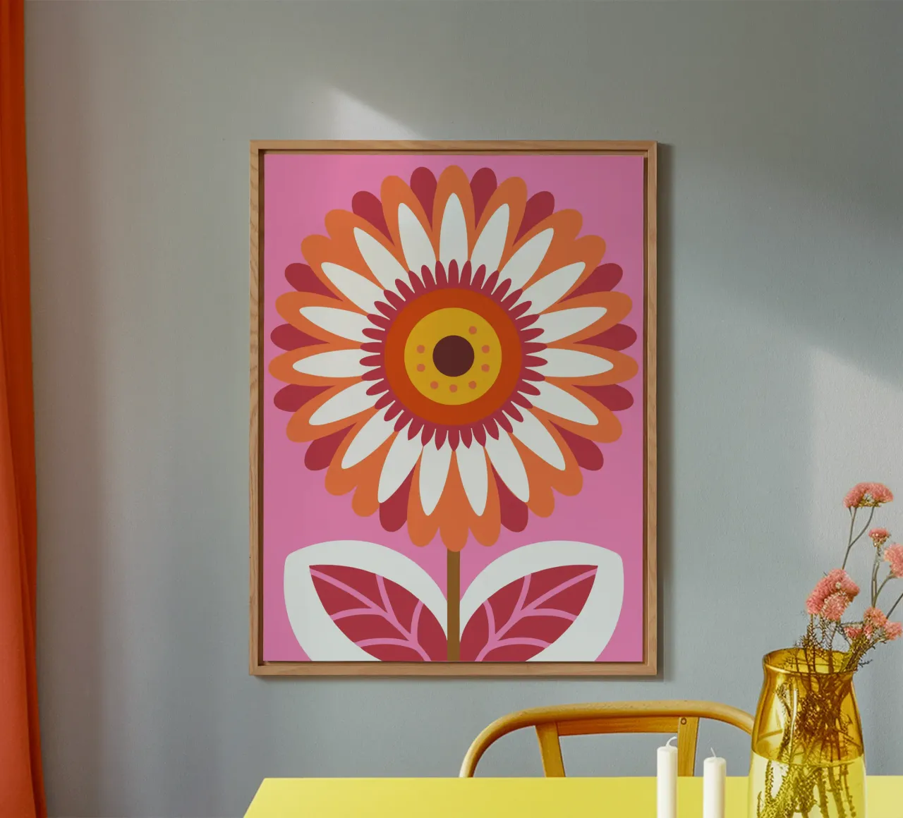 Sunflowers in a Vase forex plate by FLOWER PLACE SHOP