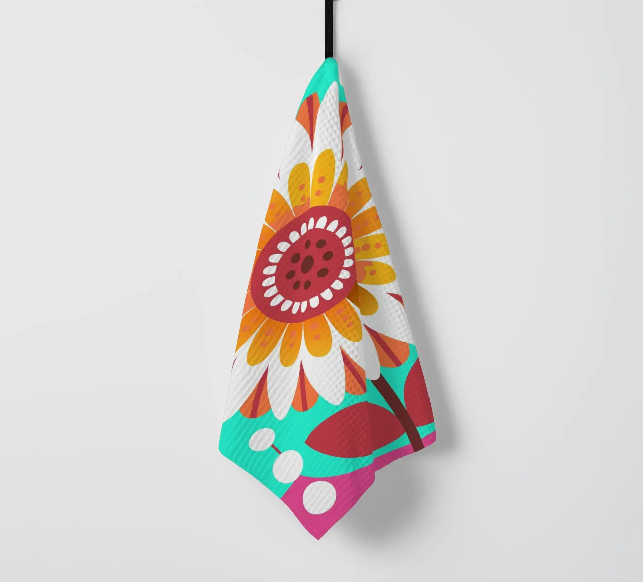 Tournesols dans un vase torchon de FLOWER PLACE SHOP