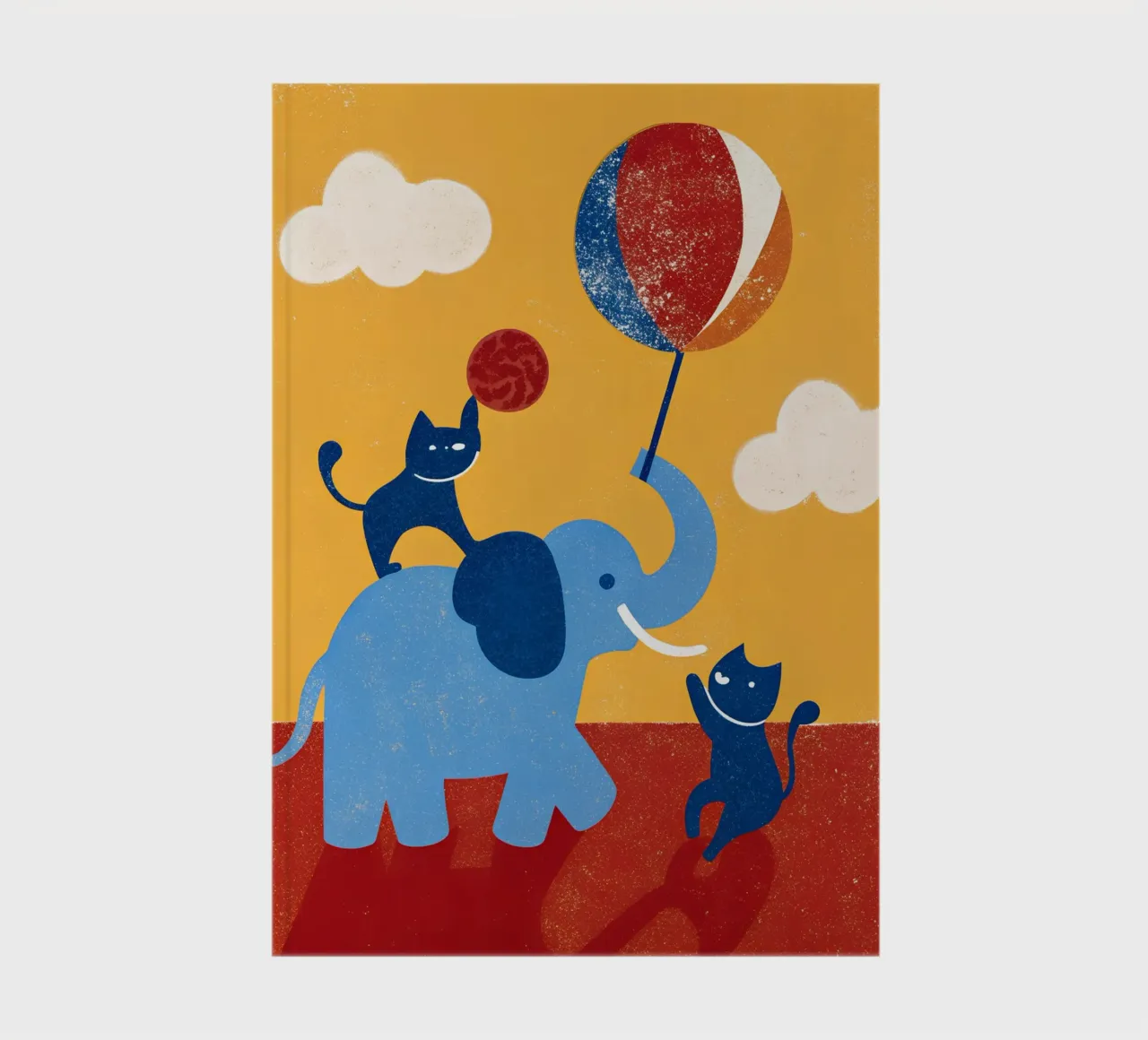 Elephant and Cat notebook by THE LATEST SHOP