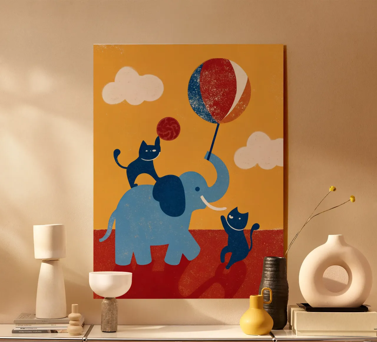 Elefante e gatto plexiglass da THE LATEST SHOP