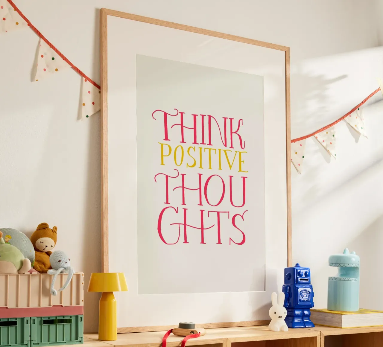 Think positive thoughts carta hahnemühle da Pure