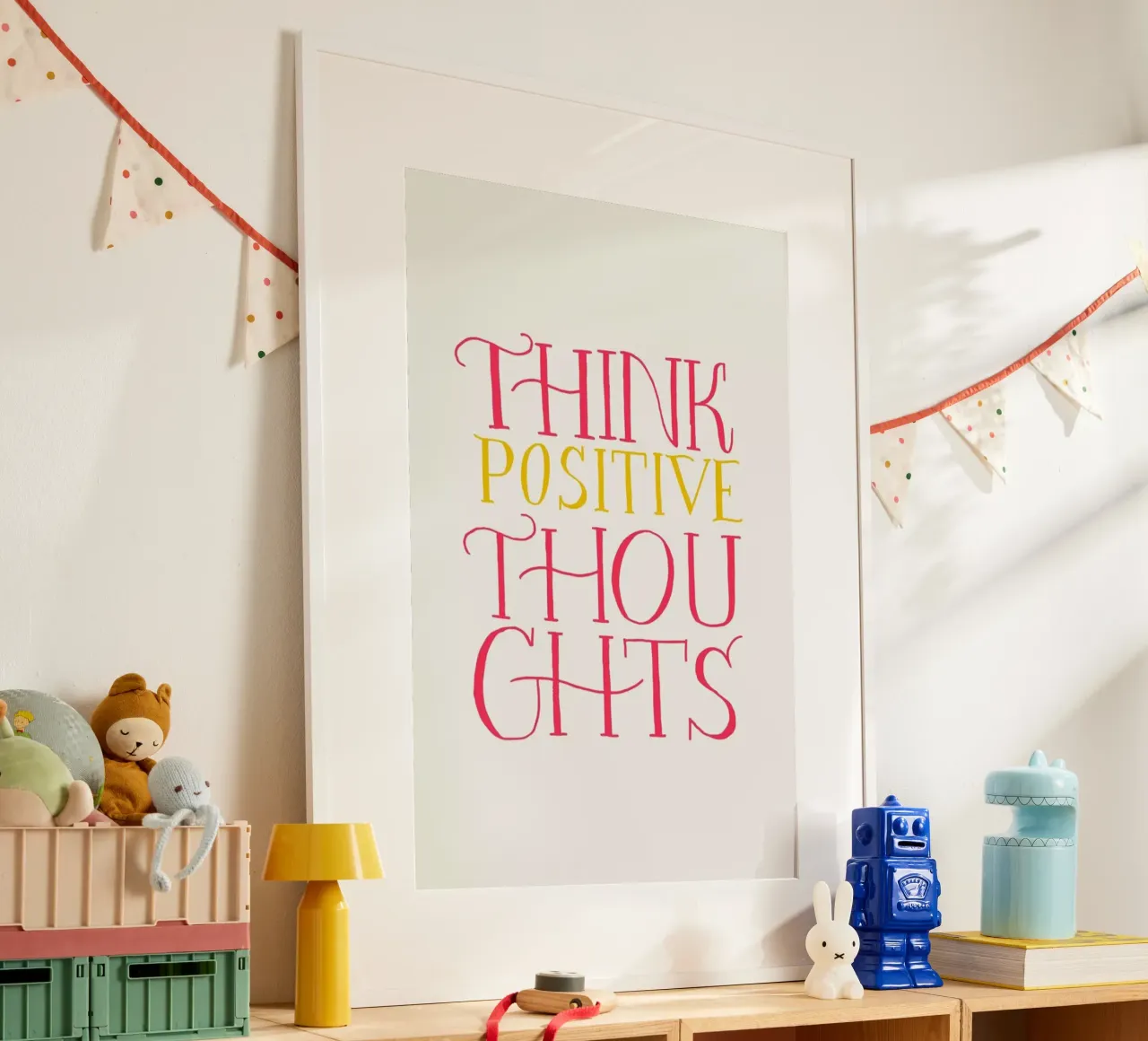Think positive thoughts carta hahnemühle da Pure