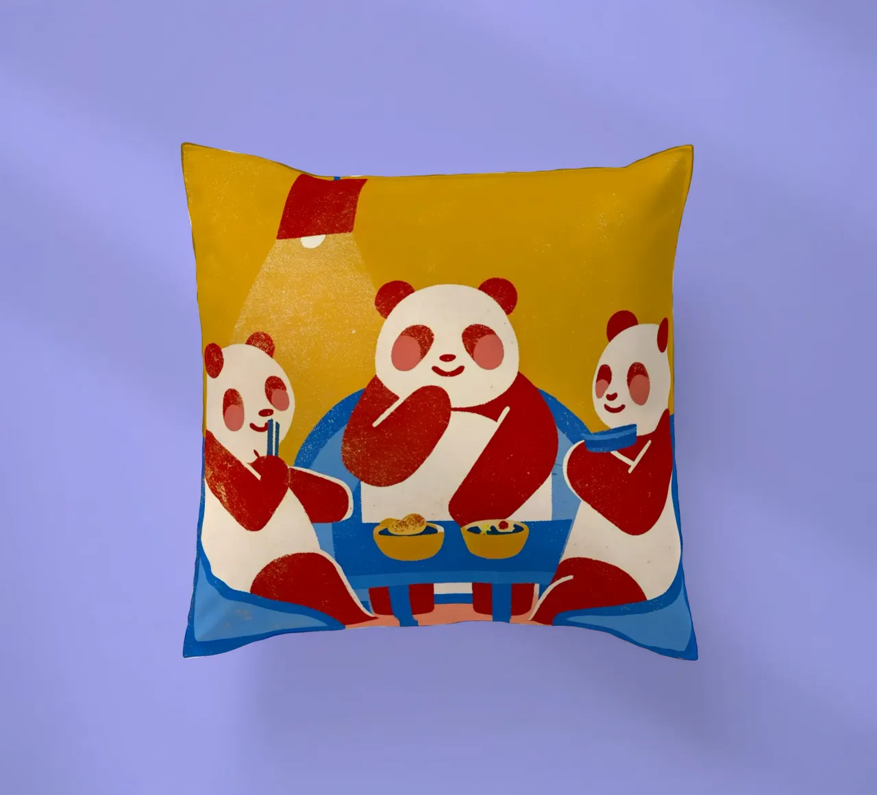 Panda seduto e rilassato cuscino da THE LATEST SHOP