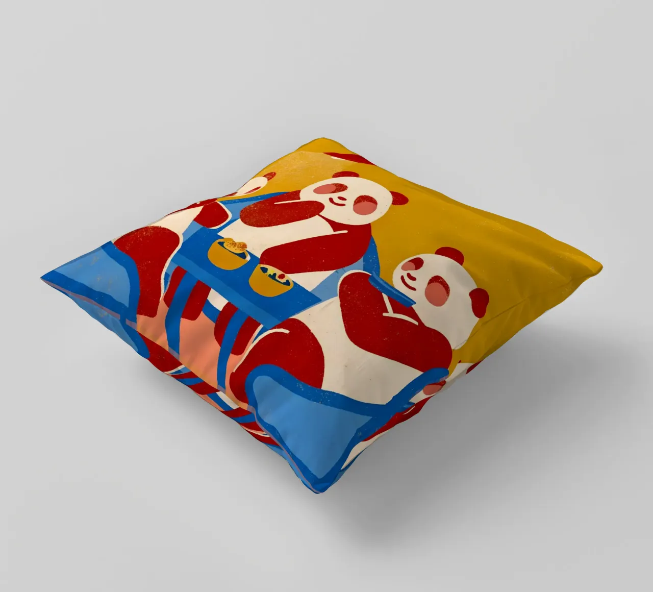 Panda seduto e rilassato cuscino da THE LATEST SHOP