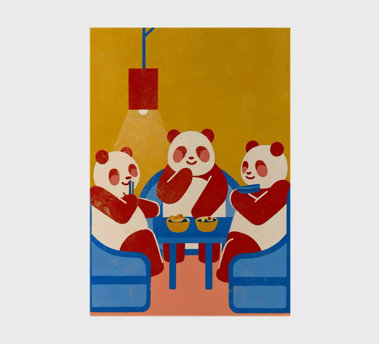 Panda Sitting Relaxing notebook by THE LATEST SHOP