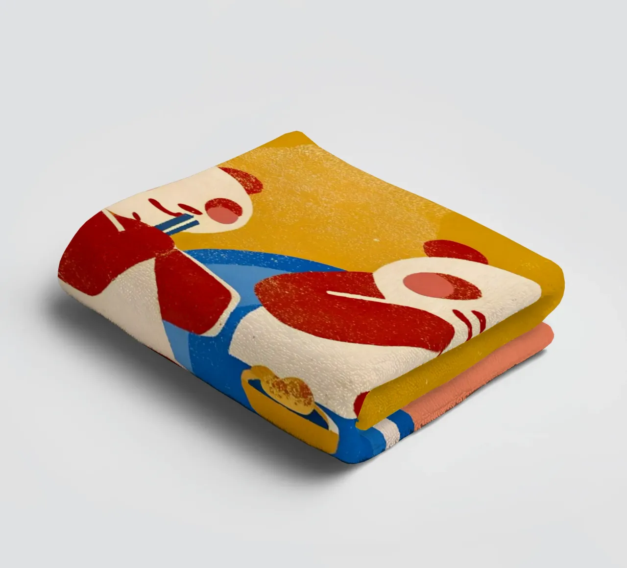 Panda Sitting Relaxing towel by THE LATEST SHOP