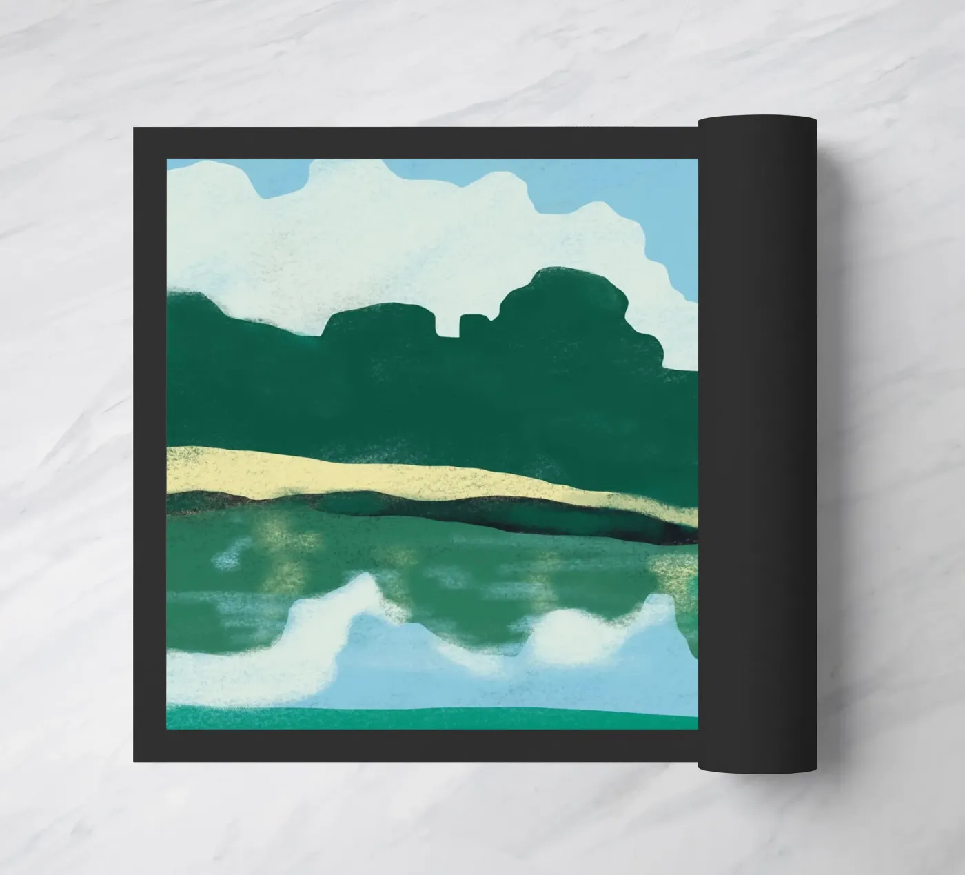 Réflexion sur l'été paillasson de Little Dean