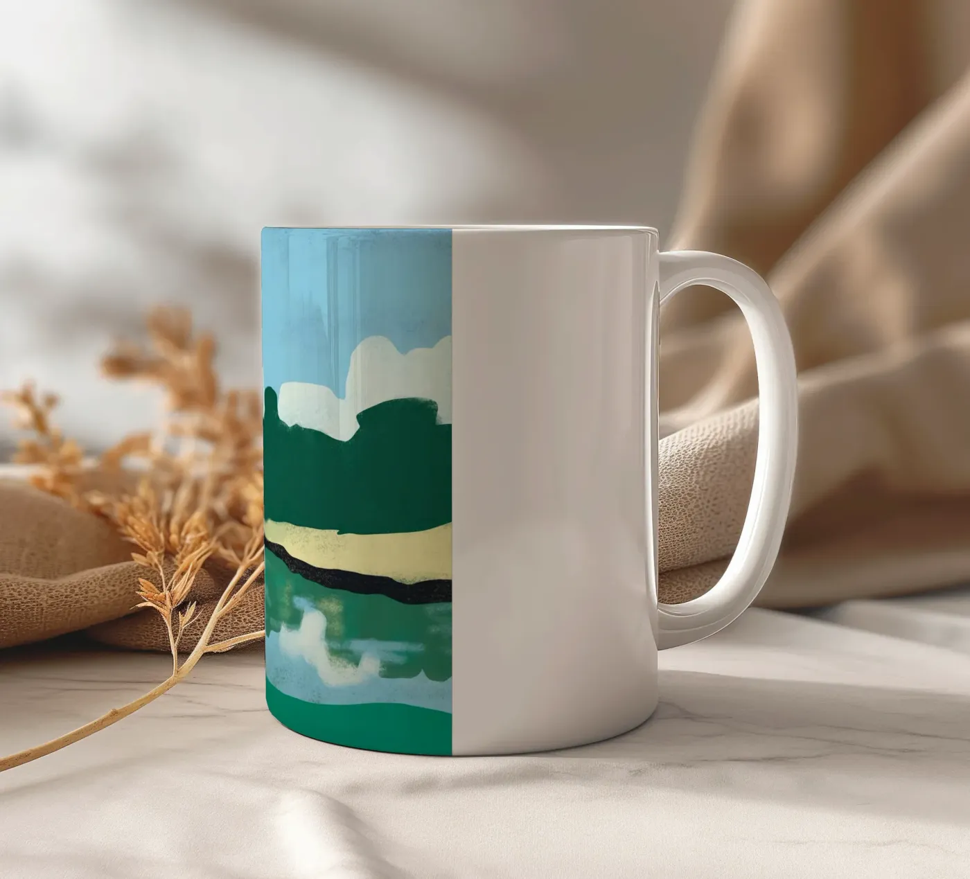 Reflexion über den Sommer Keramik Tasse von Little Dean