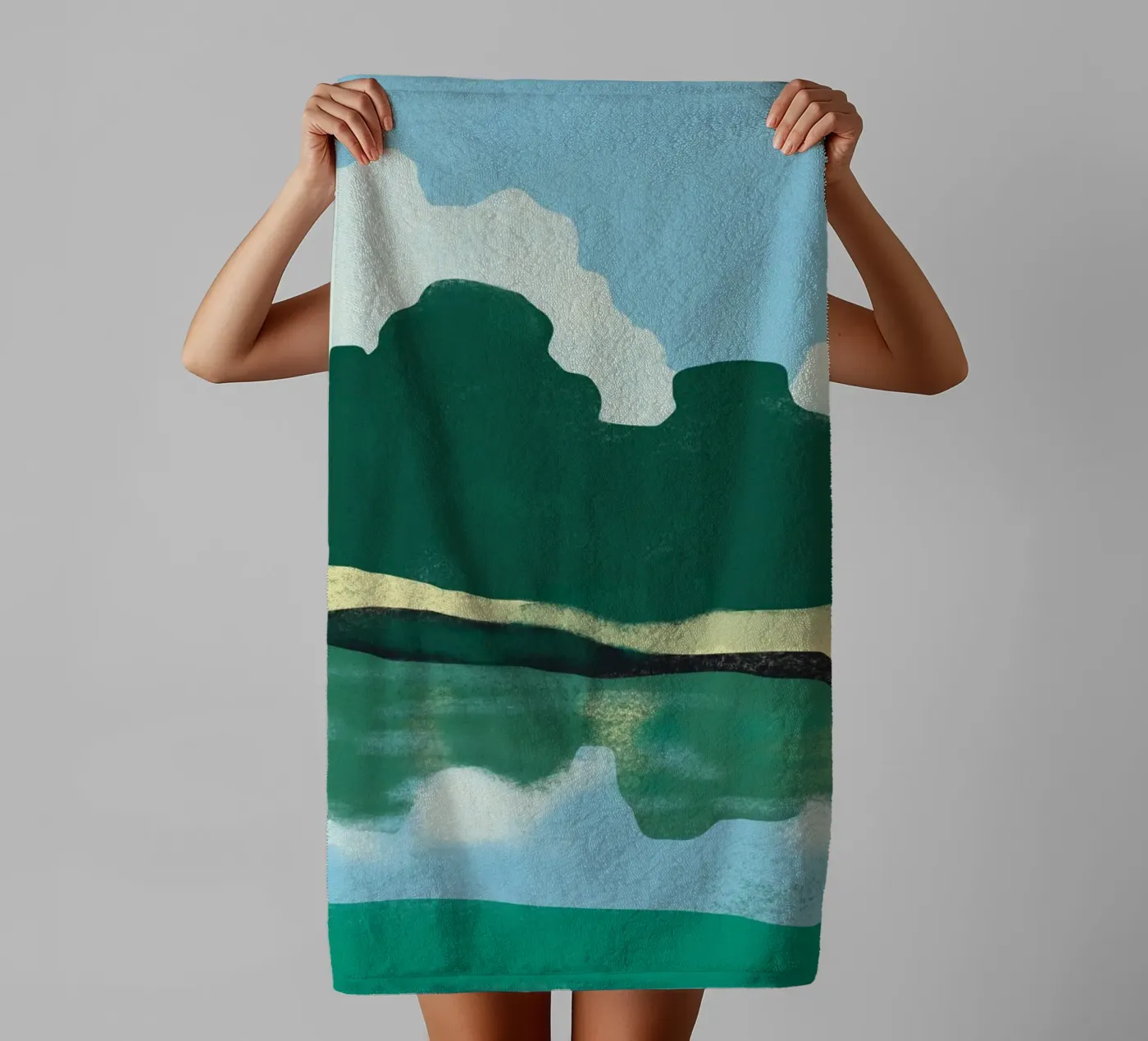 Summer reflection towel by Little Dean
