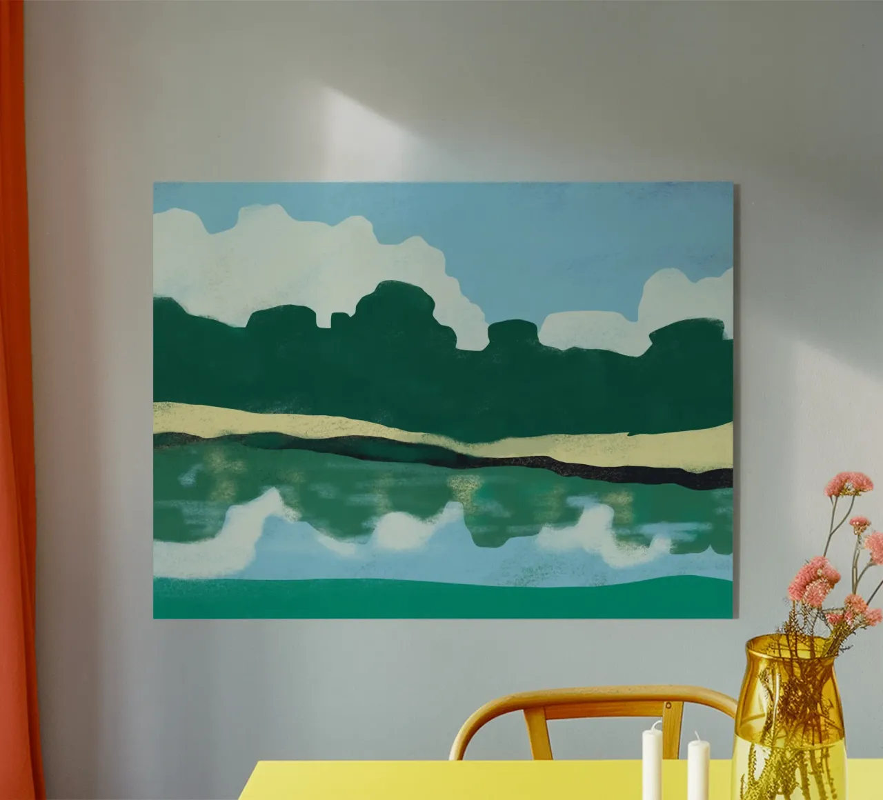 Summer reflection Acryl-Glas von Little Dean