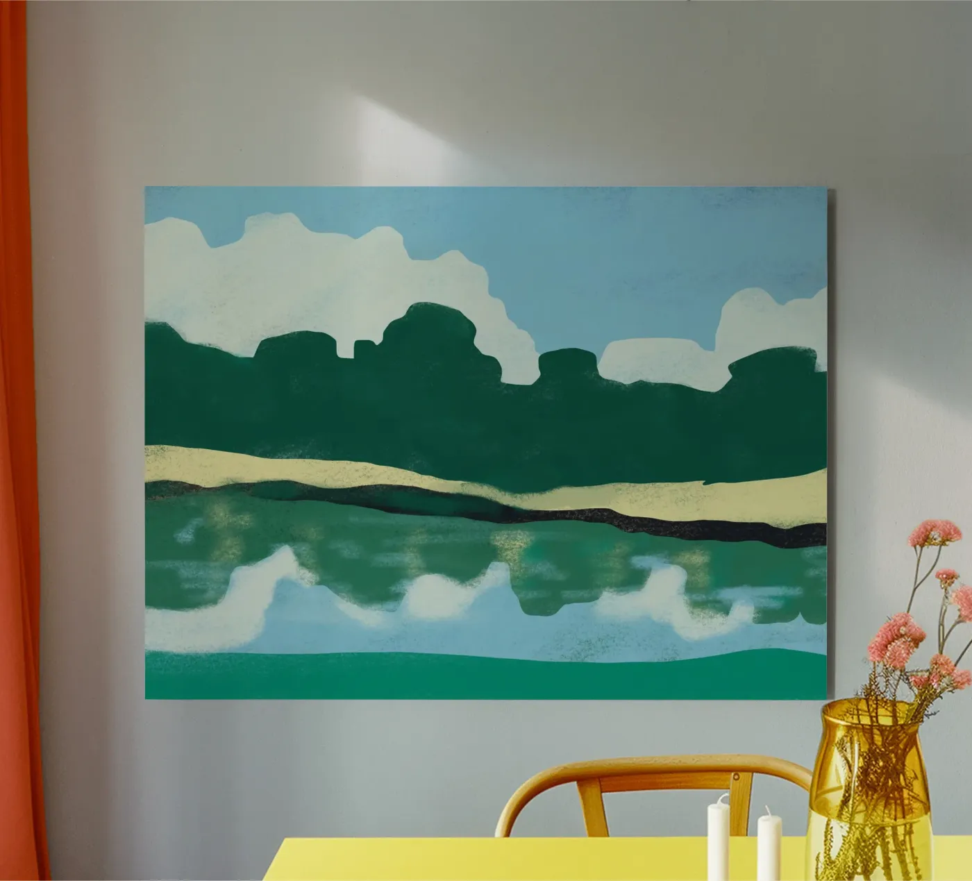 Summer reflection Forex-Platte von Little Dean