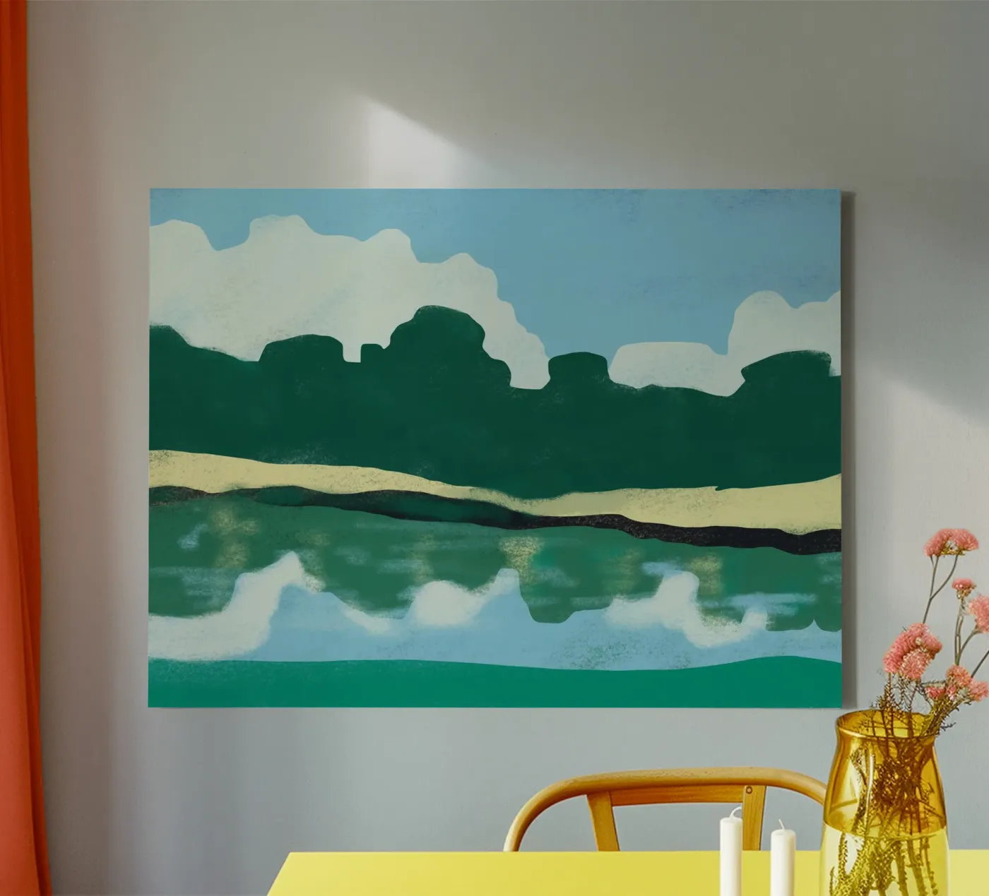 Summer reflection tela da Little Dean