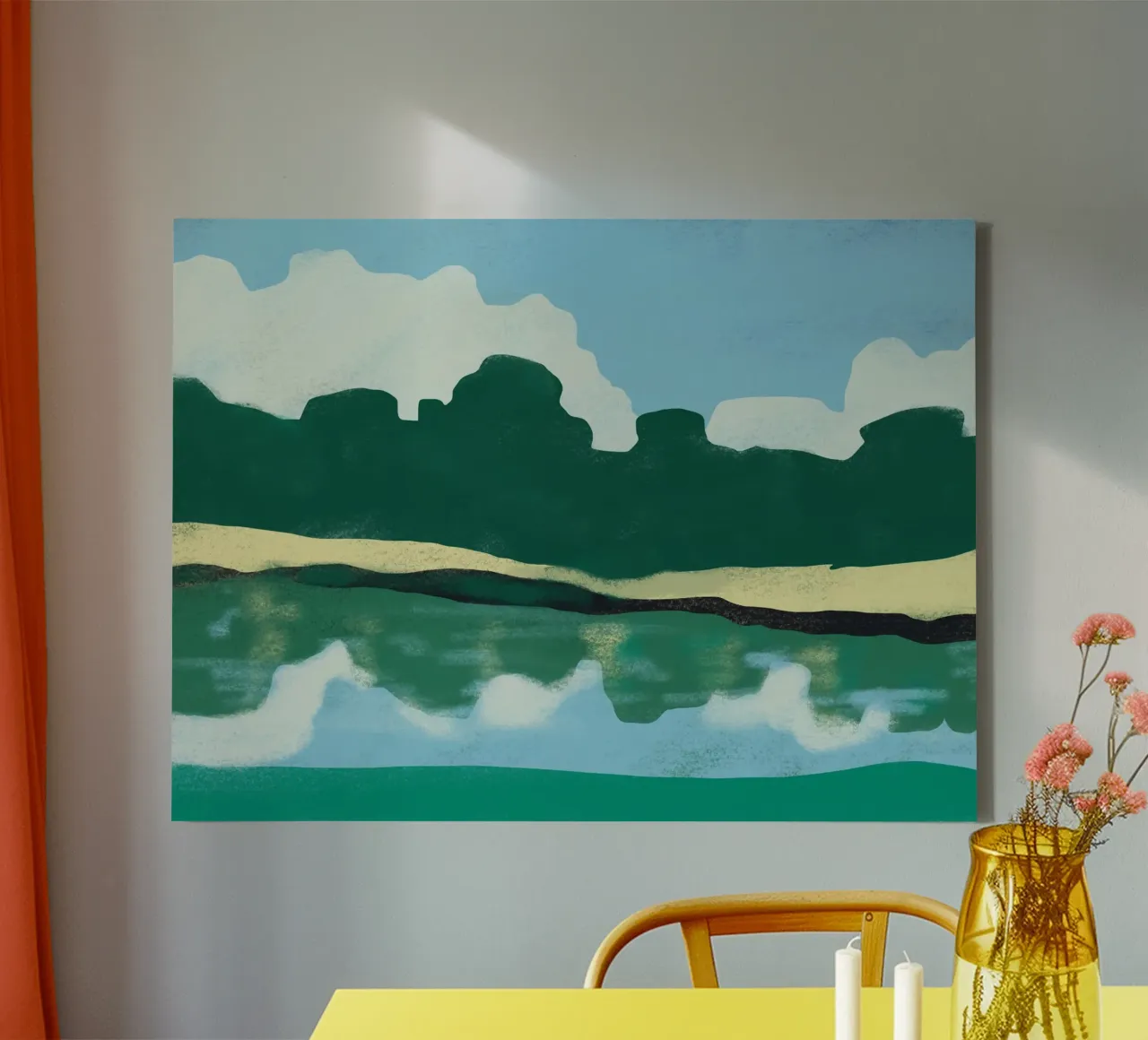 Riflessione estiva tela da Little Dean