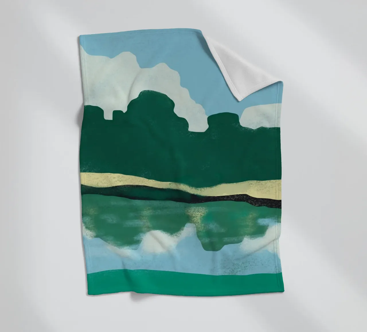 Reflexion über den Sommer Fleecedecke von Little Dean