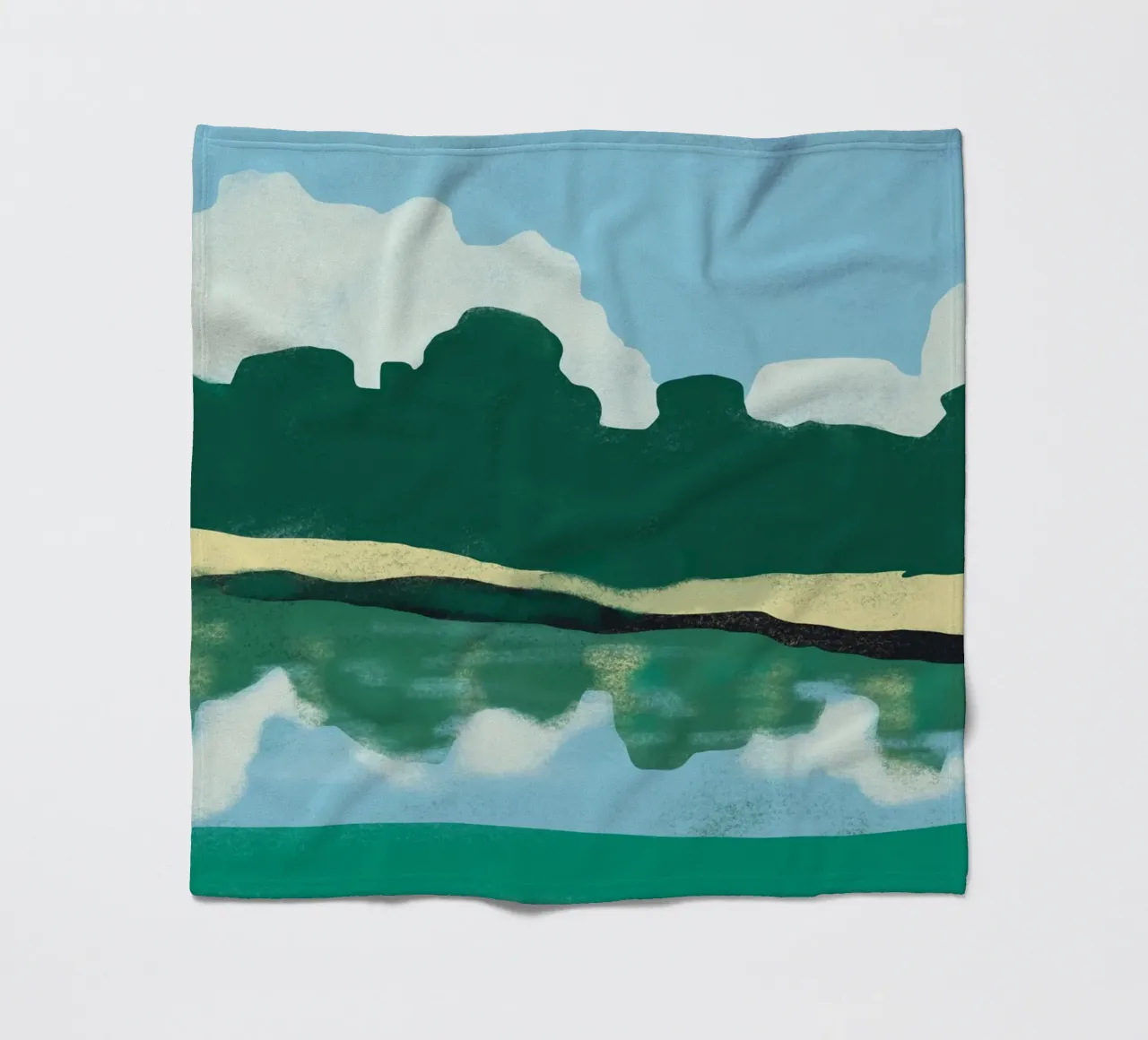 Reflexion über den Sommer Fleecedecke von Little Dean