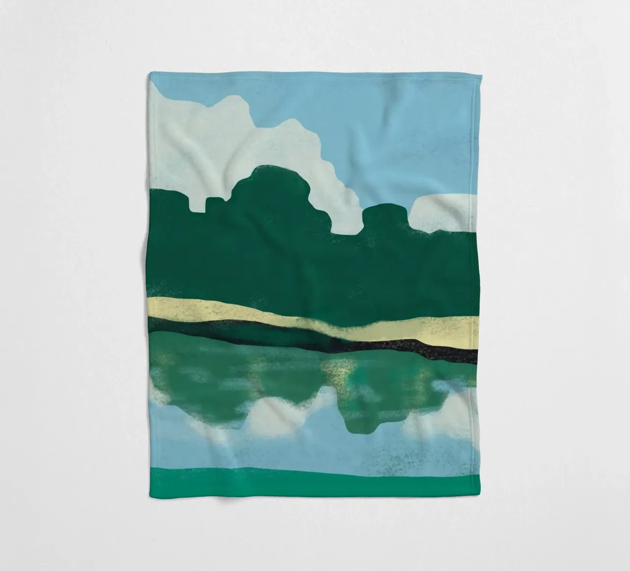 Reflexion über den Sommer Fleecedecke von Little Dean