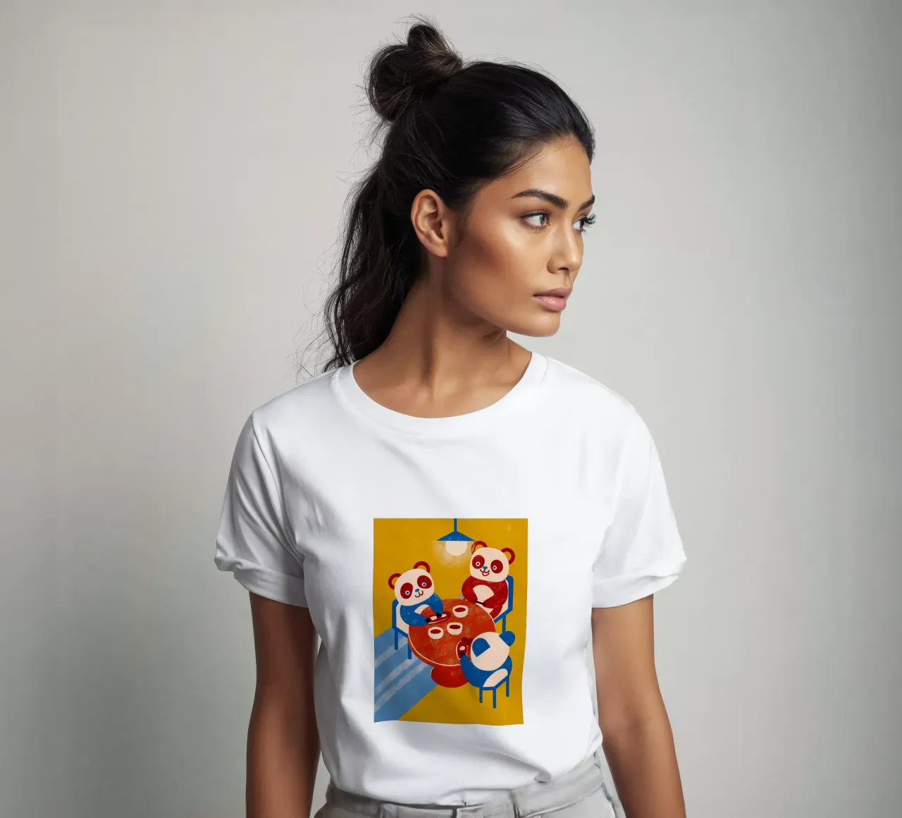 Panda seduto e rilassato t-shirt da THE LATEST SHOP