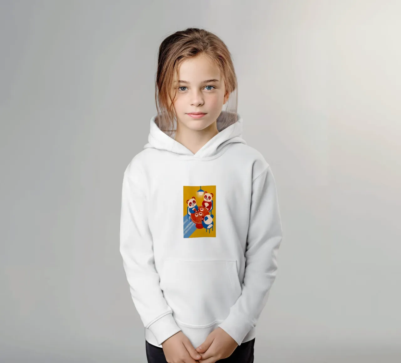 Panda seduto e rilassato felpa bambino con cappuccio da THE LATEST SHOP