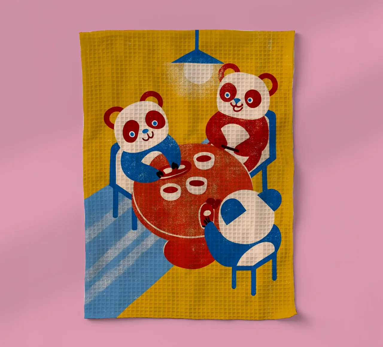 Panda seduto e rilassato canovaccio da cucina da THE LATEST SHOP