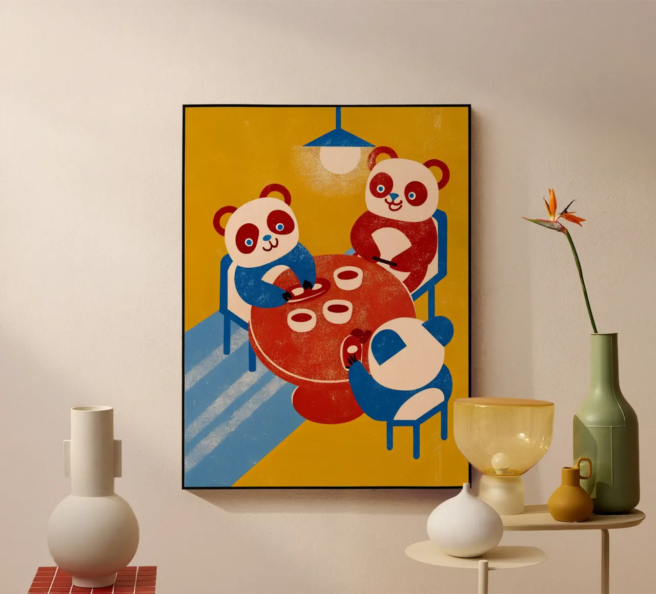 Panda seduto e rilassato plexiglass da THE LATEST SHOP