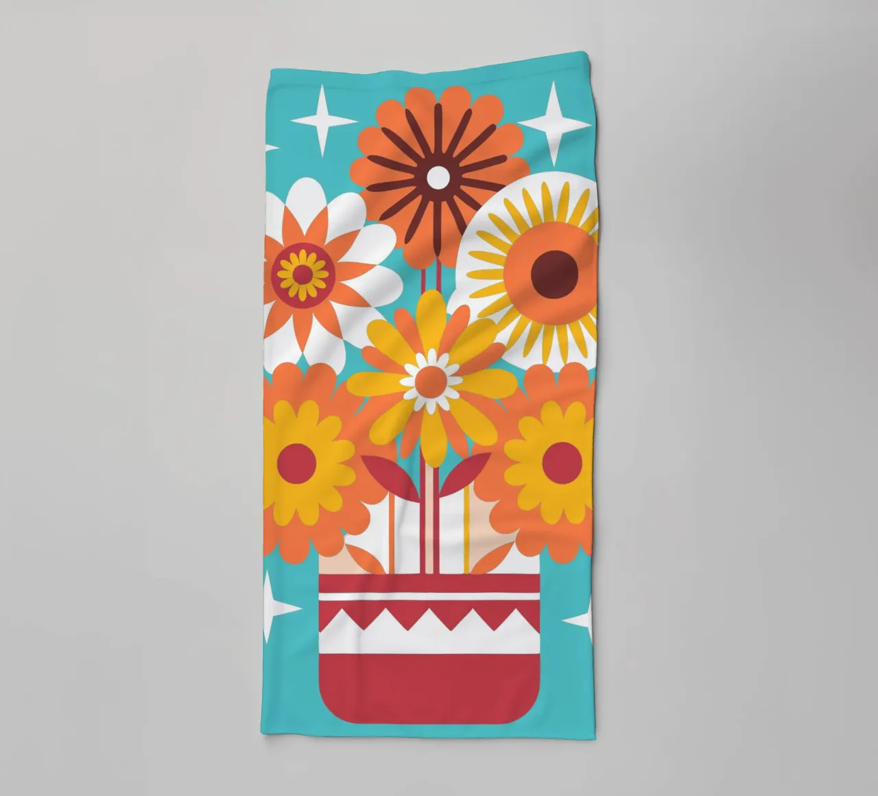 Fiori in vaso asciugamano da bagno da FLOWER PLACE SHOP