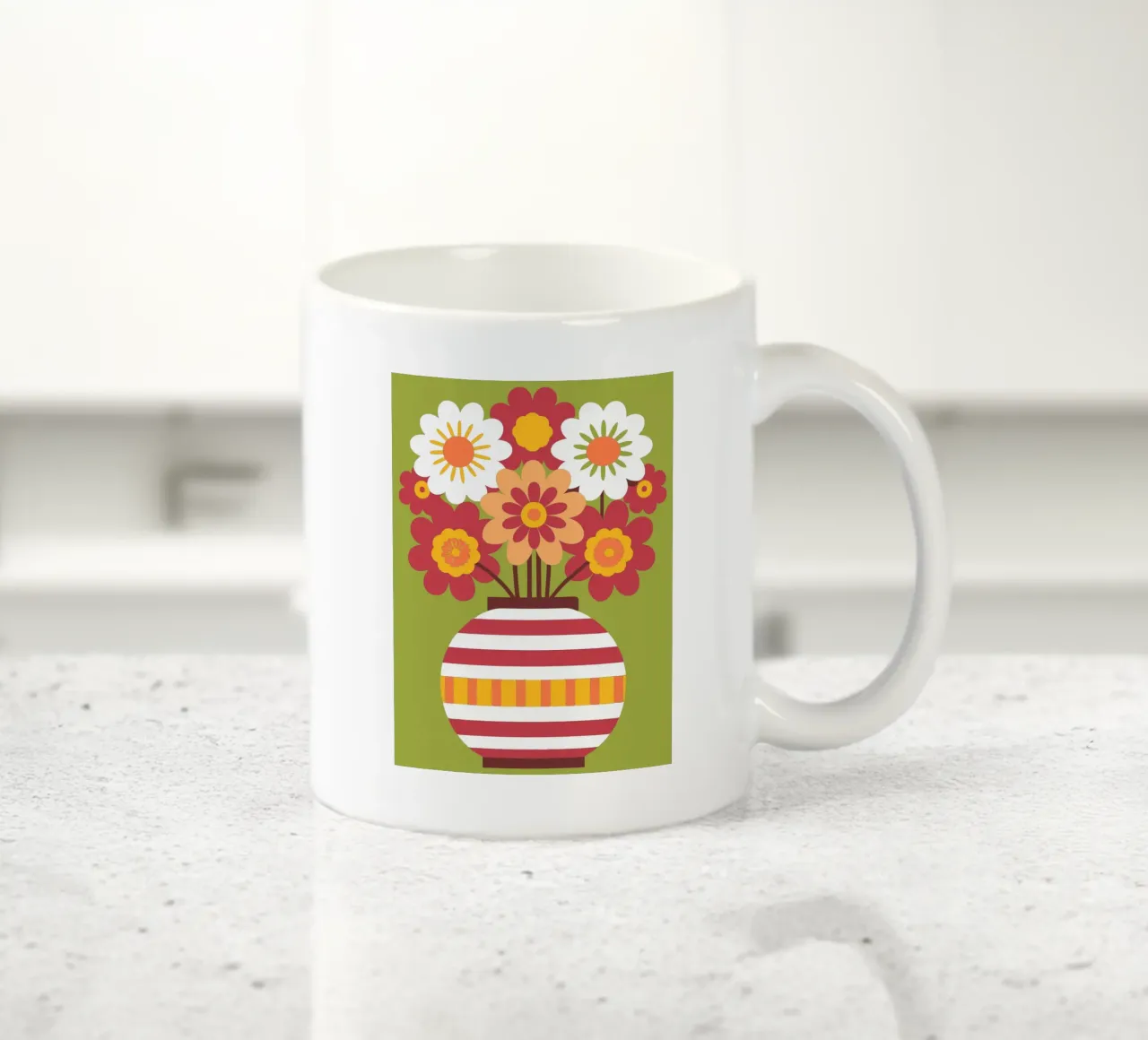 Fiore di Kadapul in vaso tazza in ceramica da FLOWER PLACE SHOP