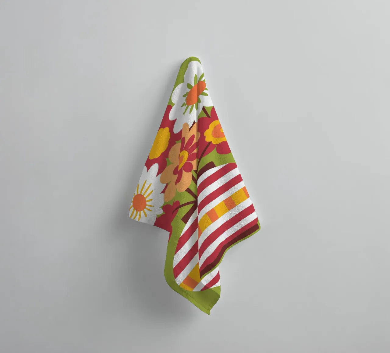 Kadapul Flower in Vase towel by FLOWER PLACE SHOP