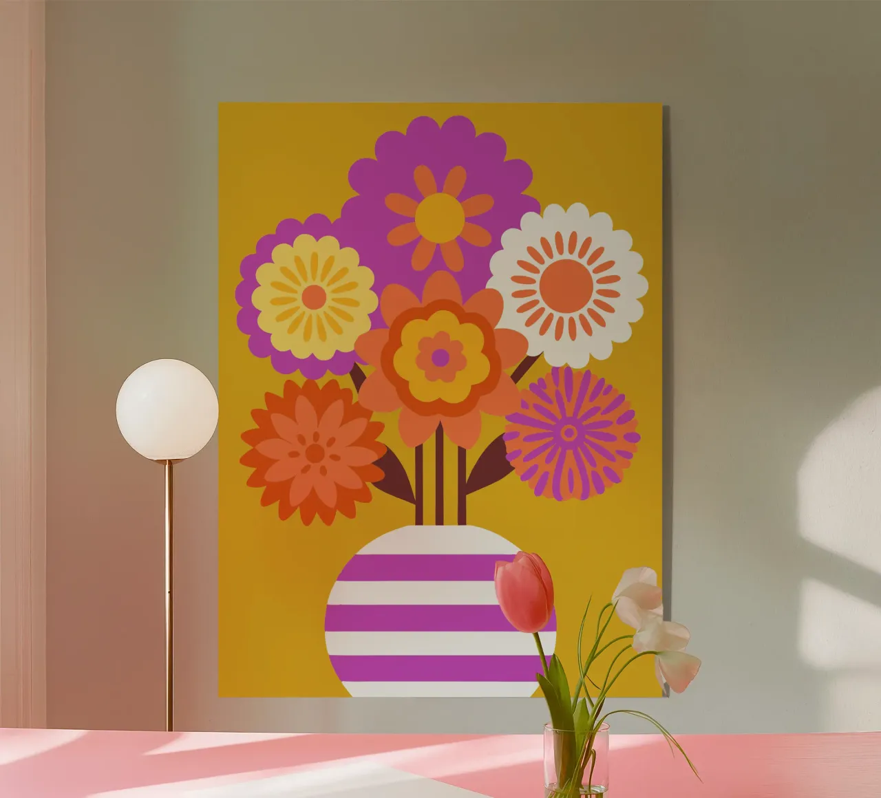 Kadapul Flower in Vase acrylic glass by FLOWER PLACE SHOP