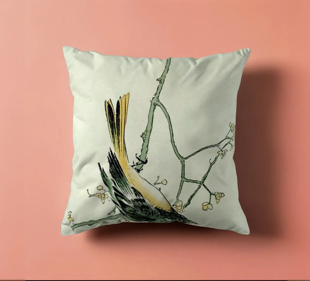 Ruticilla Aurorea cuscino da Vintage by JUNIQE