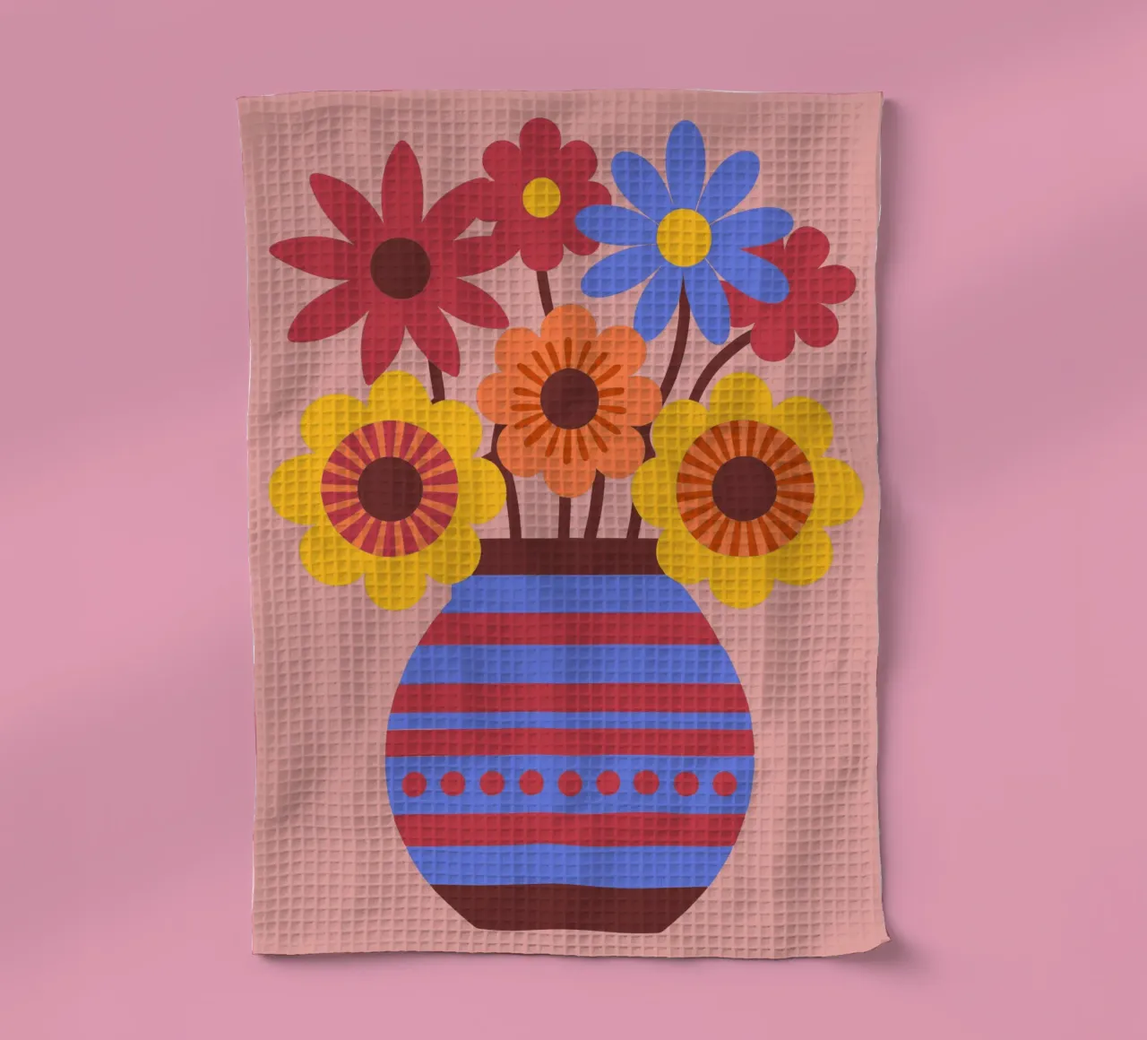Fleurs dans un vase torchon de FLOWER PLACE SHOP