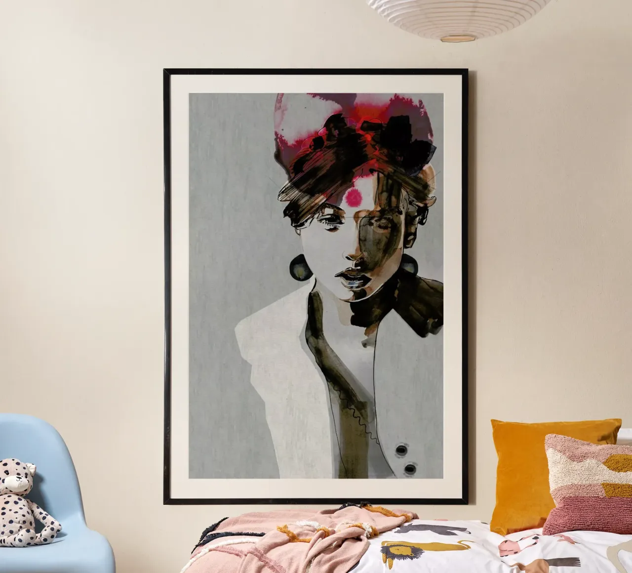 IndianGrace poster con telaio in plastica da Alex Egea