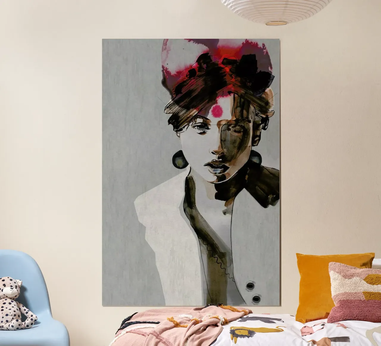 IndianGrace poster con telaio in plastica da Alex Egea