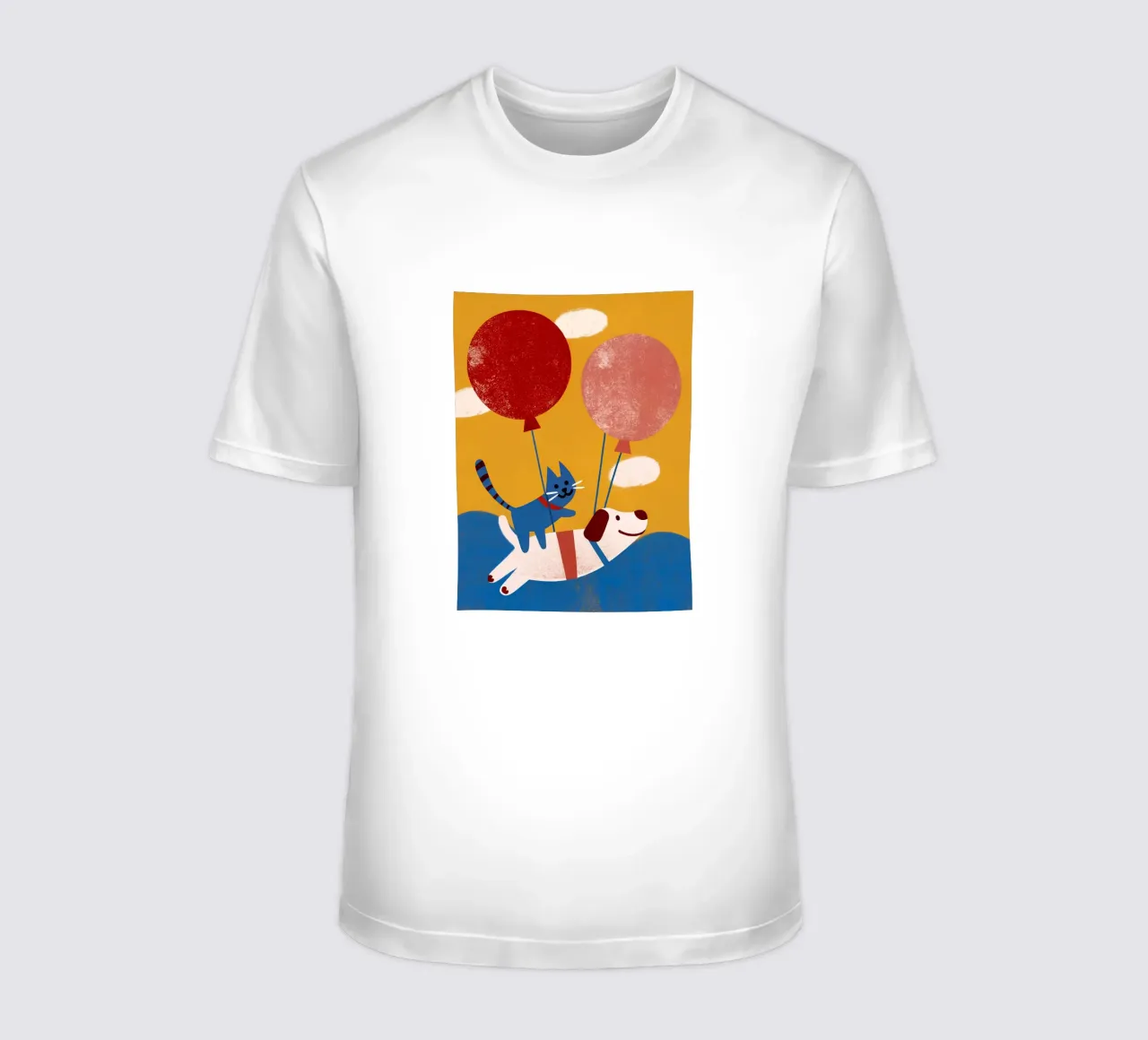 Cane e gatto in palloncini t-shirt da THE LATEST SHOP
