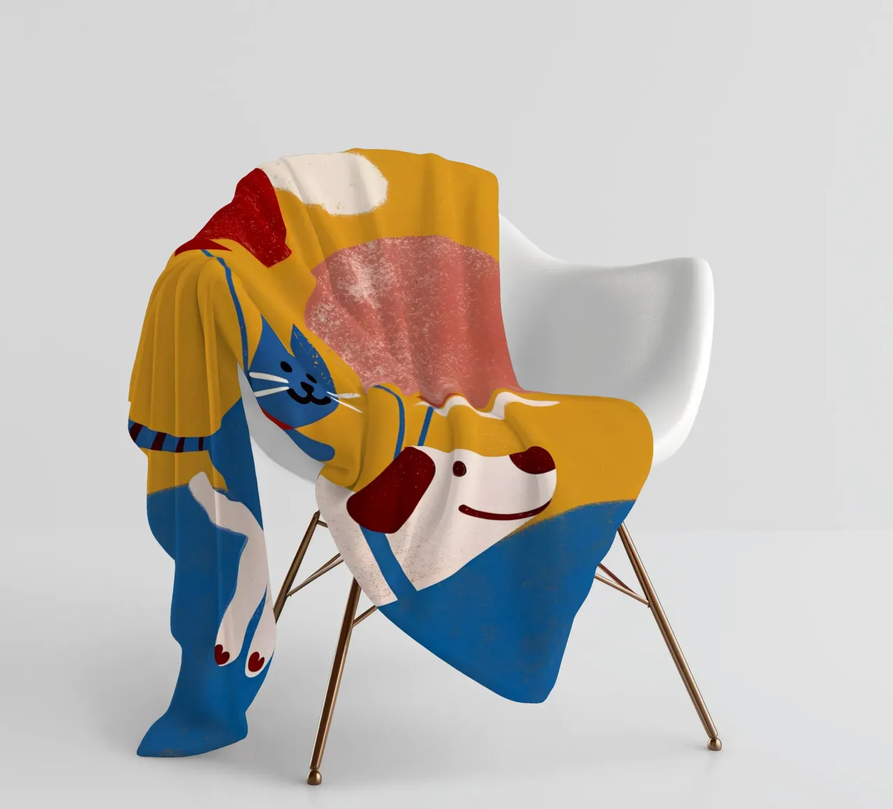 Cane e gatto in palloncini coperta in pile da THE LATEST SHOP