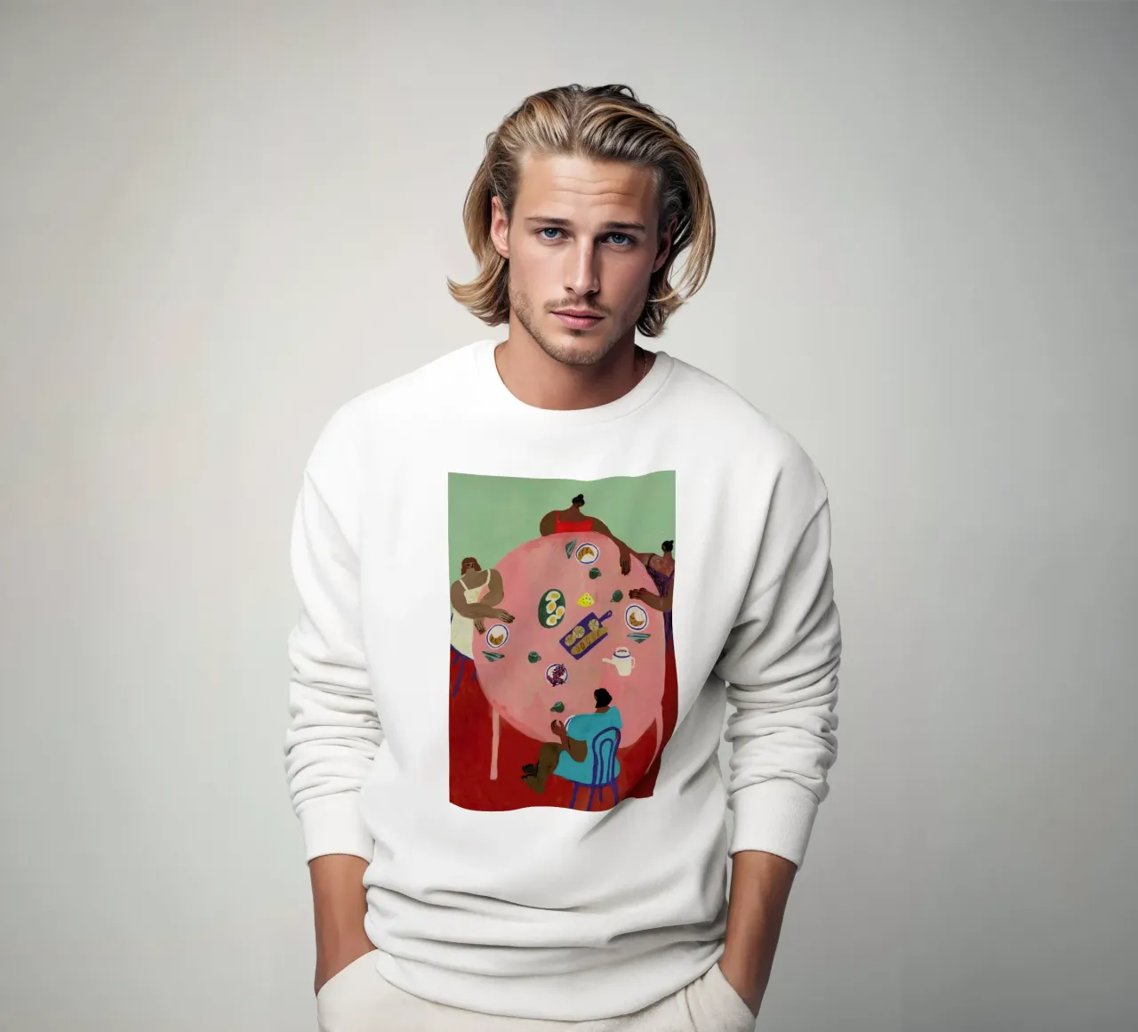 Breakfast Table Sweatshirt von Nudes and Croissants
