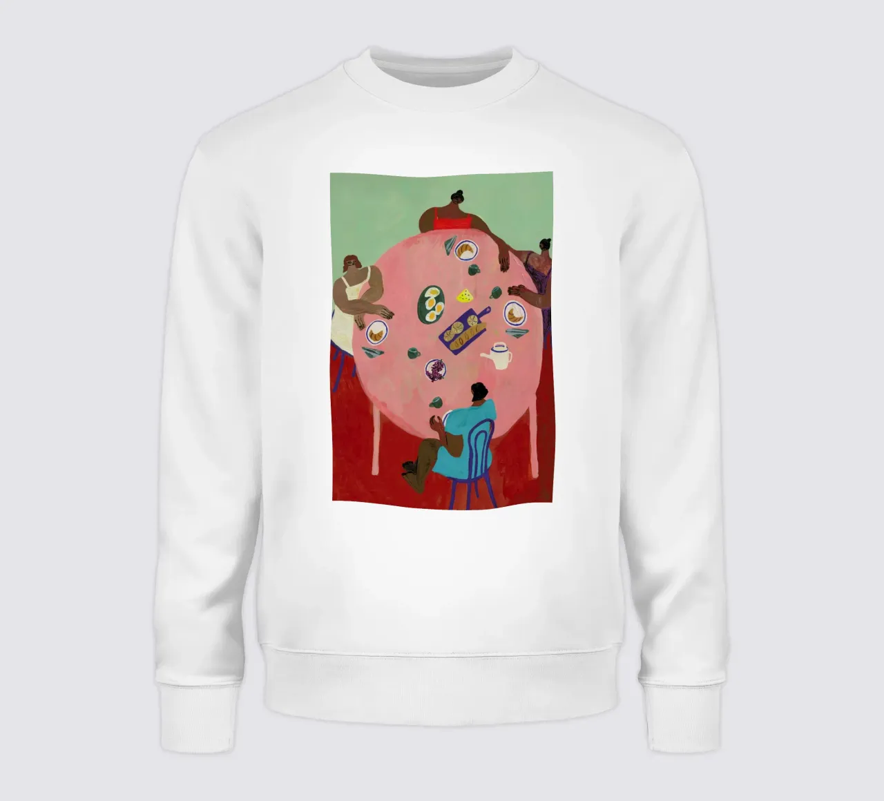 Breakfast Table felpa da Nudes and Croissants