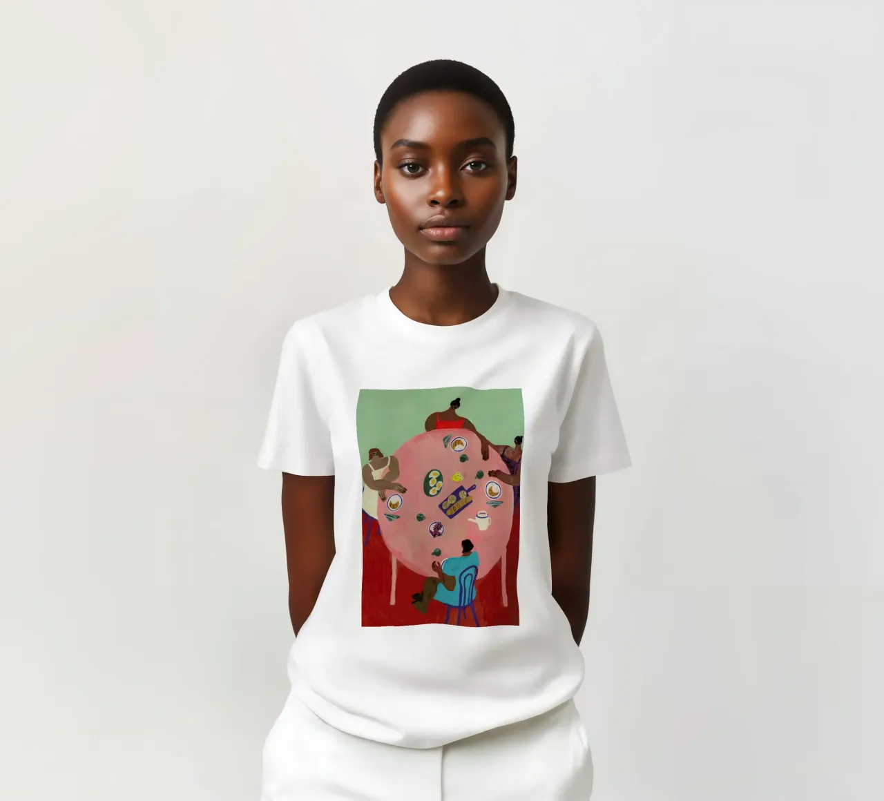 Breakfast Table t-shirt da Nudes and Croissants