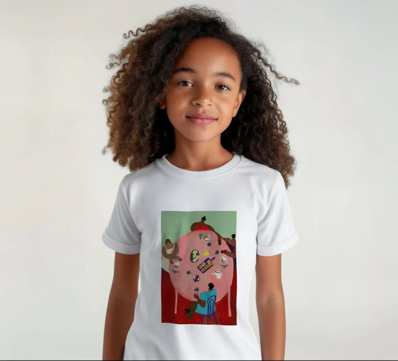 Breakfast Table t-shirt bambini da Nudes and Croissants