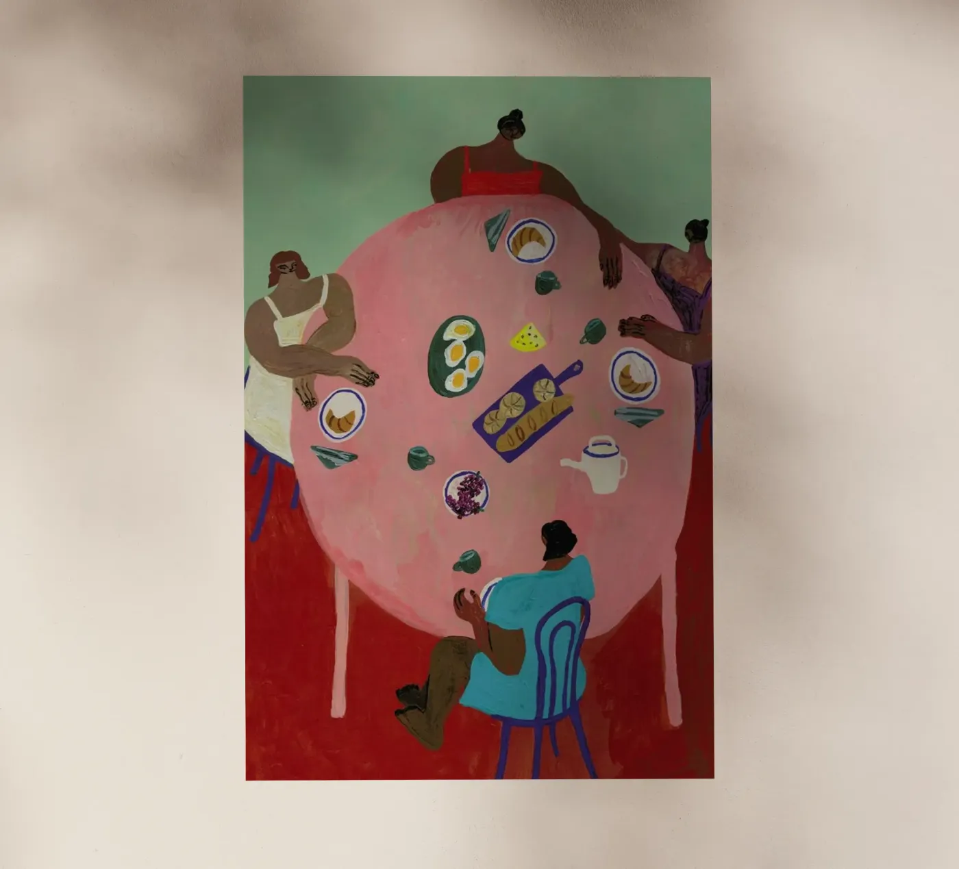 Breakfast Table pellicola backlit da Nudes and Croissants