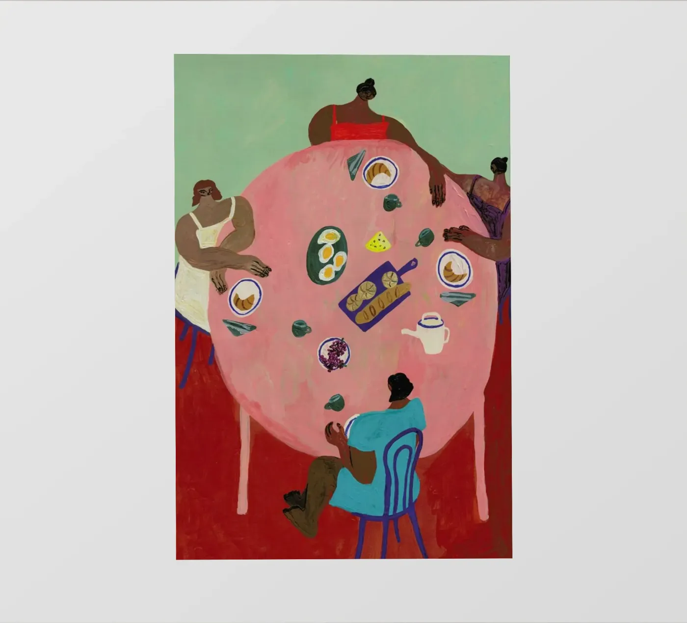 Breakfast Table pellicola backlit da Nudes and Croissants