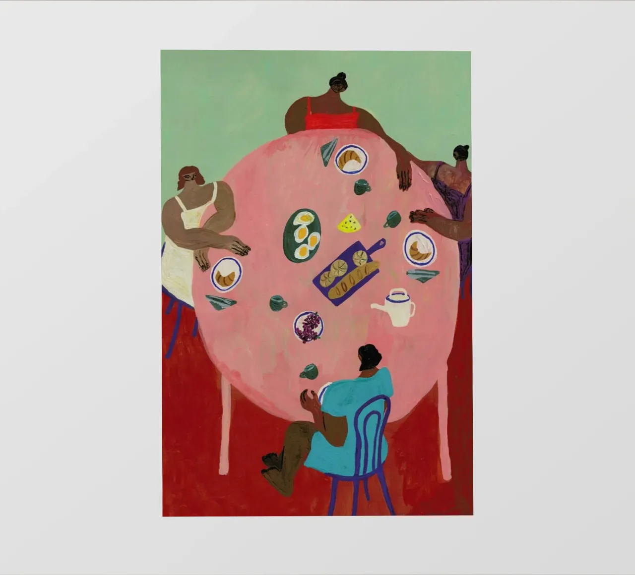 Breakfast Table pellicola backlit da Nudes and Croissants